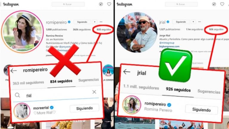 Romina Pereiro negó estar en crisis con Jorge Rial, luego de 'dejar de seguirlo' en Instagram: "Si estuviera enojada no haría esa boludez"