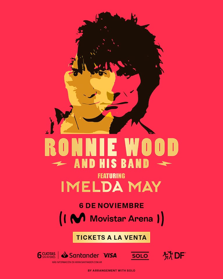 Ronnie Wood en Argentina: precios de las entradas