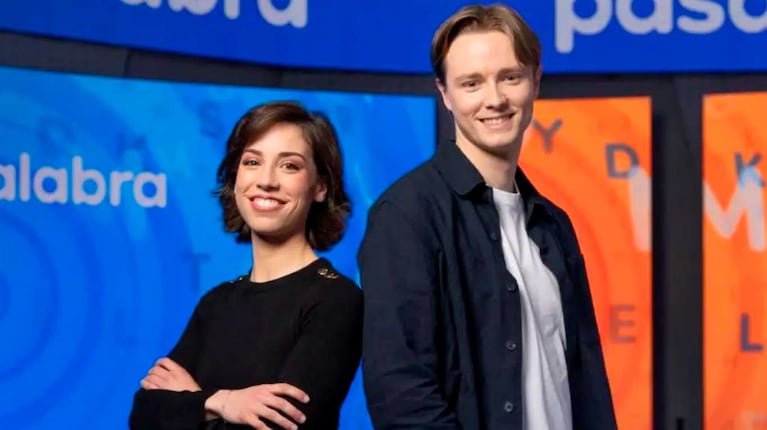 Rosa Rodríguez y su archirrival Manu Pascual en Pasapalabra (Foto: captura Antena 3)