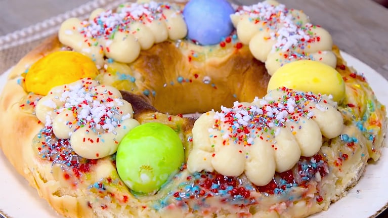Rosca de Pascuas para Semana Santa. Foto: Cucinare TV