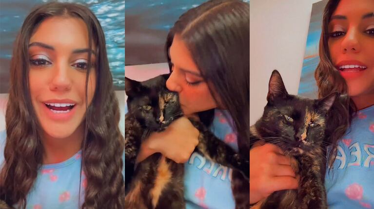 Rosina Beltrán de Gran Hermano 2023 se reencontró con su gatita Mágica, tras cuatro meses sin verla: video