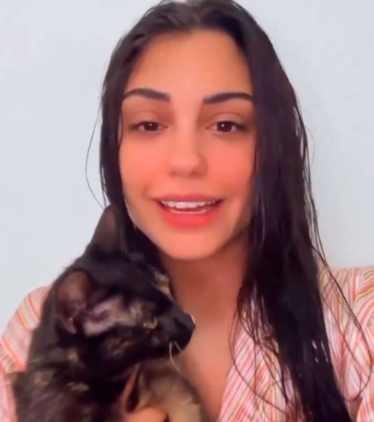 Rosina Beltrán habló de su gatita Mágica.