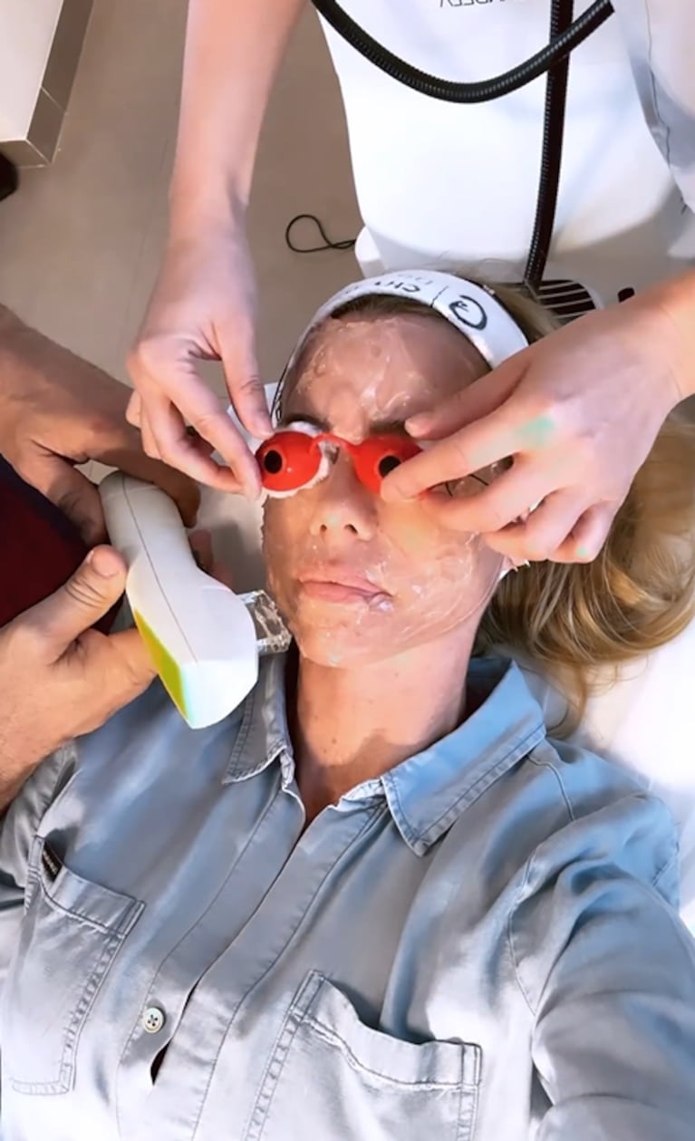 Rostro y glúteos: Nicole Neumann mostró desde su esteticista los tratamientos que se hace