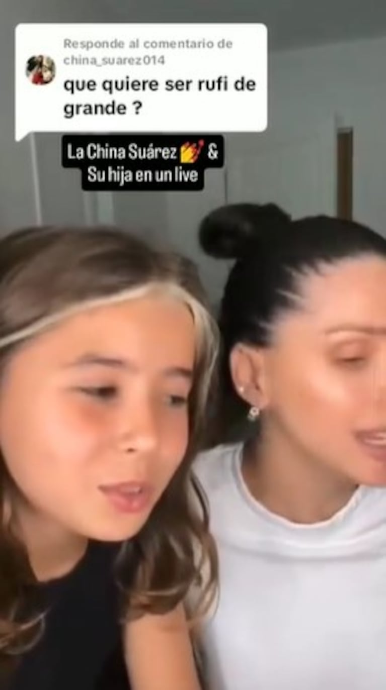 Rufina Cabré reveló qué quiere ser cuando sea grande | Créditos: Instagram @sangrejaponesa