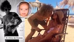 Rulo y Gabriela Sari con su hija en Punta del Este