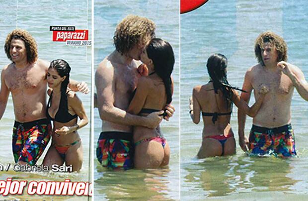 Rulo y Gabriela Sari, un amor de veraneo en Punta del Este. (Fotos: Paparazzi)
