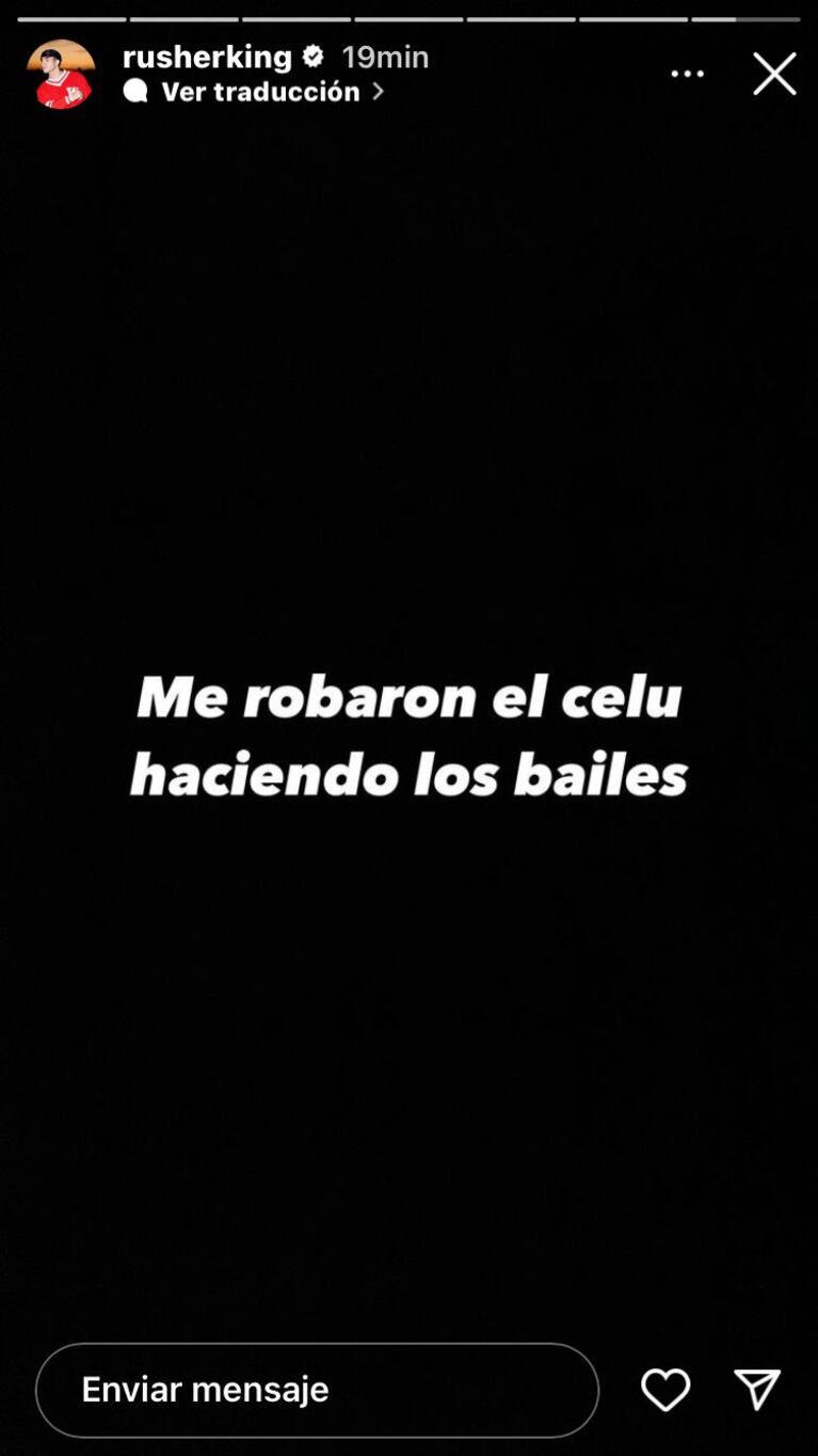 Rusherking en sus redes sociales
