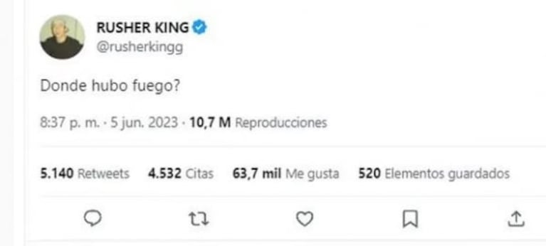 Rusherking publicó una llamativa frase en Twitter, ¿para recuperar a María Becerra?: "Das lástima"