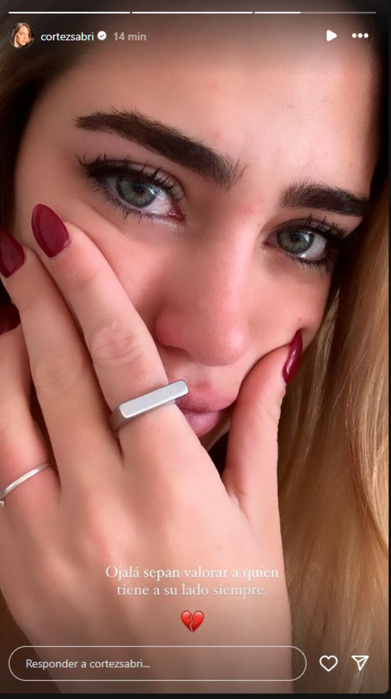Sabrina Cortez de Gran Hermano, con el corazón roto por la deslealtad de Alan Simone: “Ojalá sepan…”