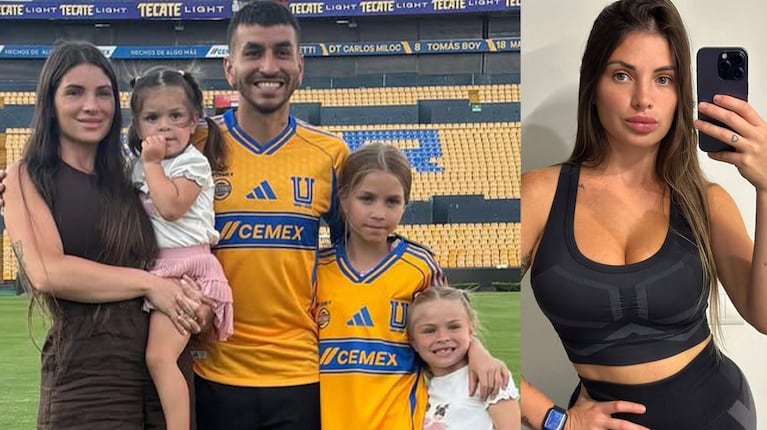 Sabrina Di Marzo y Ángel Correa con sus hijas. Fotos: Instagram @sabridimarzo