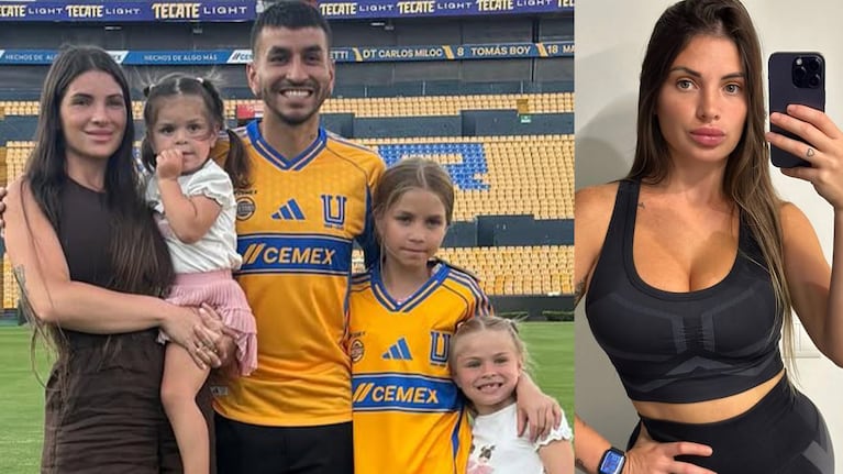 Sabrina Di Marzo y Ángel Correa con sus hijas. Fotos: Instagram @sabridimarzo