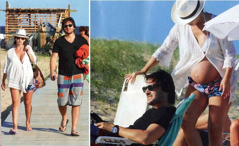 Sabrina Garciarena y Germán Paoloski, enamorados en Punta. (Foto: revista Caras)
