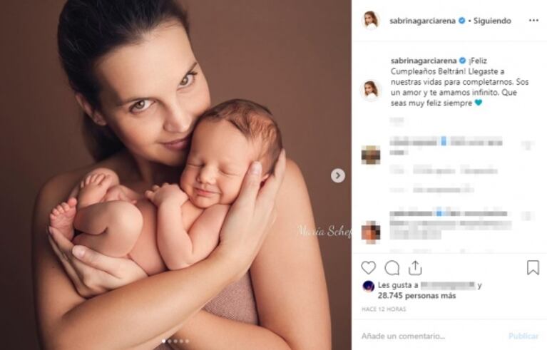 Sabrina Garciarena y Germán Paoloski festejaron los dos añitos de su hijo Beltrán: los dulces mensajes de los papás