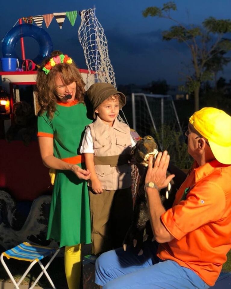 Sabrina Garciarena y Paoloski festejaron los 4 años de su hijo León:  diversión y decoración con animalitos