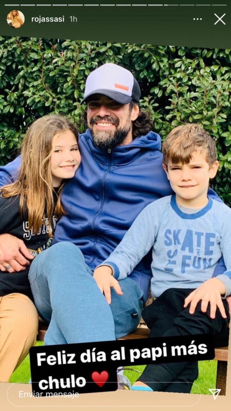 Sabrina Rojas compartió las fotos de su Día del Padre junto a Luciano Castro: la insólita postal con sus madres