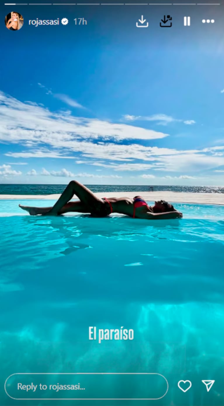 Sabrina Rojas disfrutó una lujosa escapada al Caribe junto a su hija Esperanza | Créditos: Instagram @rojassasi