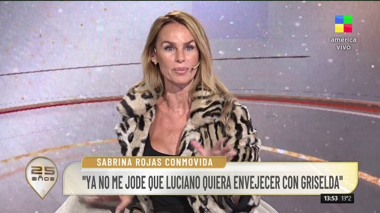 Sabrina Rojas en Intrusos (Foto: captura de América).