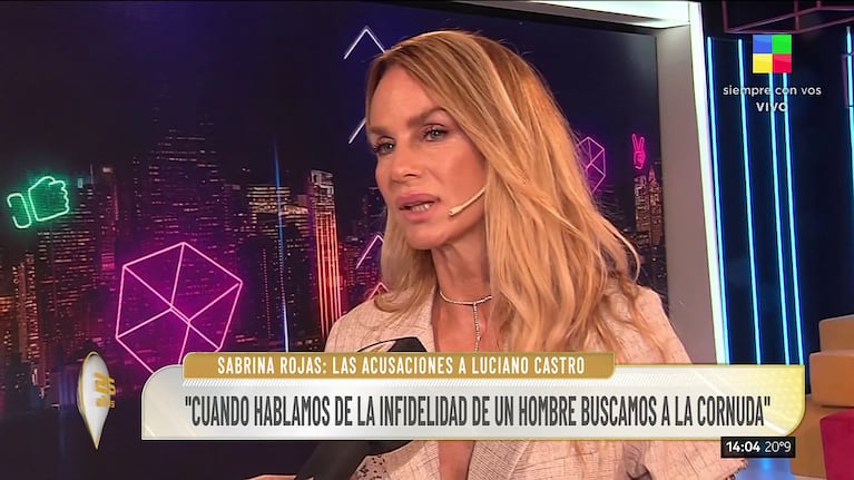 Sabrina Rojas habló en Intrusos (Foto: captura de América).