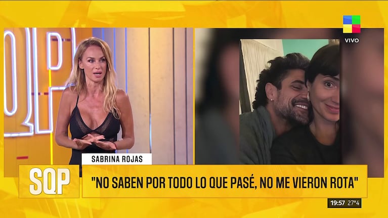 Sabrina Rojas habló en SQP de Luciano Castro y Griselda Siciliani (Foto: captura de América).