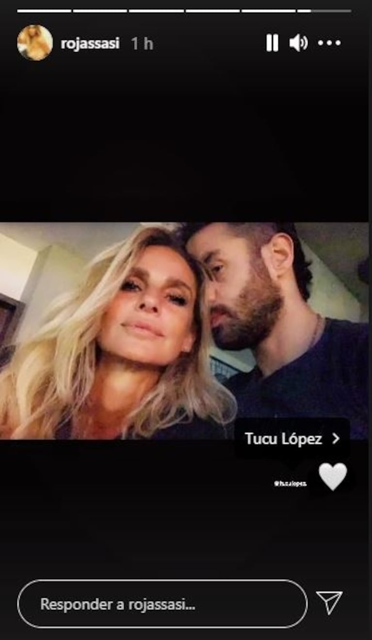 Sabrina Rojas subió su primera foto junto al Tucu López: blanqueo a puro mimo