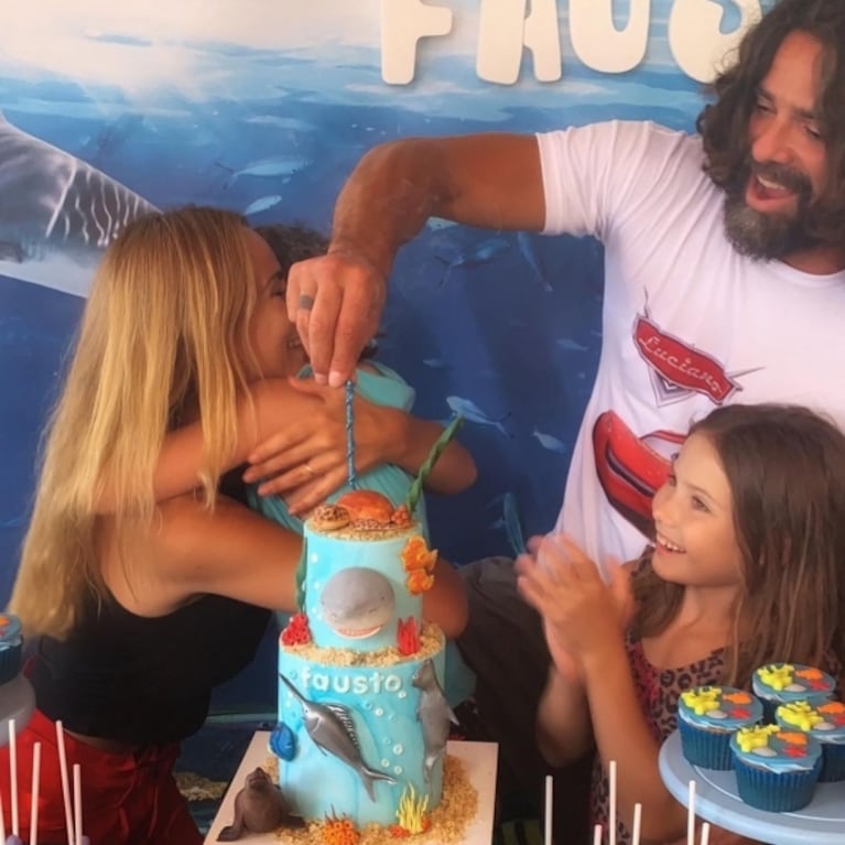 Sabrina Rojas y Luciano Castro celebraron el cumpleaños demoradísimo de su hijo: "Festejó los cinco y en un mes cumple seis"