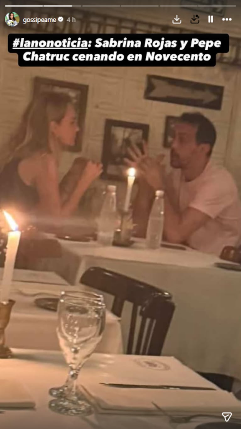 Sabrina Rojas y Pepe Chatruc | Créditos: Instagram @gossipeame
