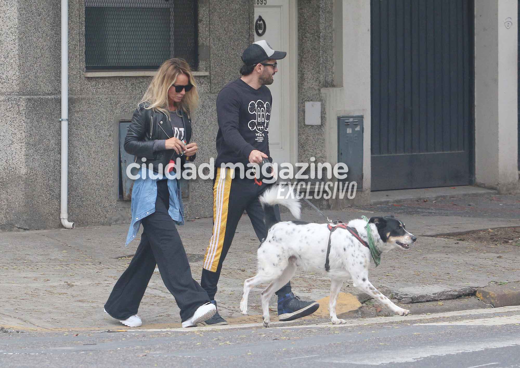 Sabrina Rojas y Tucu López compartieron una salida romántica en Villa Urquiza (Fotos: Movilpress).