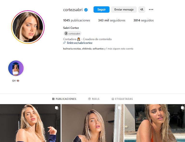 Salió a la luz el pícaro mensaje que el Conejo Quiroga le mandó a Sabrina Cortez, participante de Gran Hermano