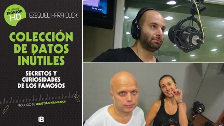 Salió Colección de datos inútiles, el libro de Ezequiel Hara Duck. Fotos: Web.
