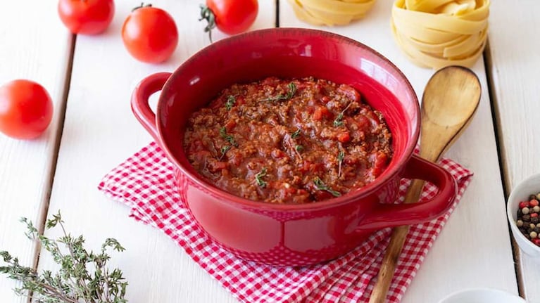 Salsa Bolognesa, un complemento ideal para las pastas. Foto: Freepik