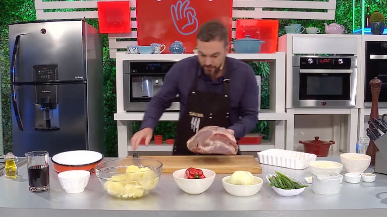 Salva Mazzocchi, el creador de Salva la Cocina y este puré de papas con roast beef. Foto: Cucinare TV