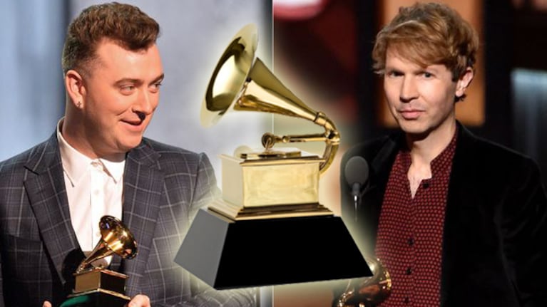 Sam Smith y Beck, los grandes ganadores de la noche. (Imagen: web)