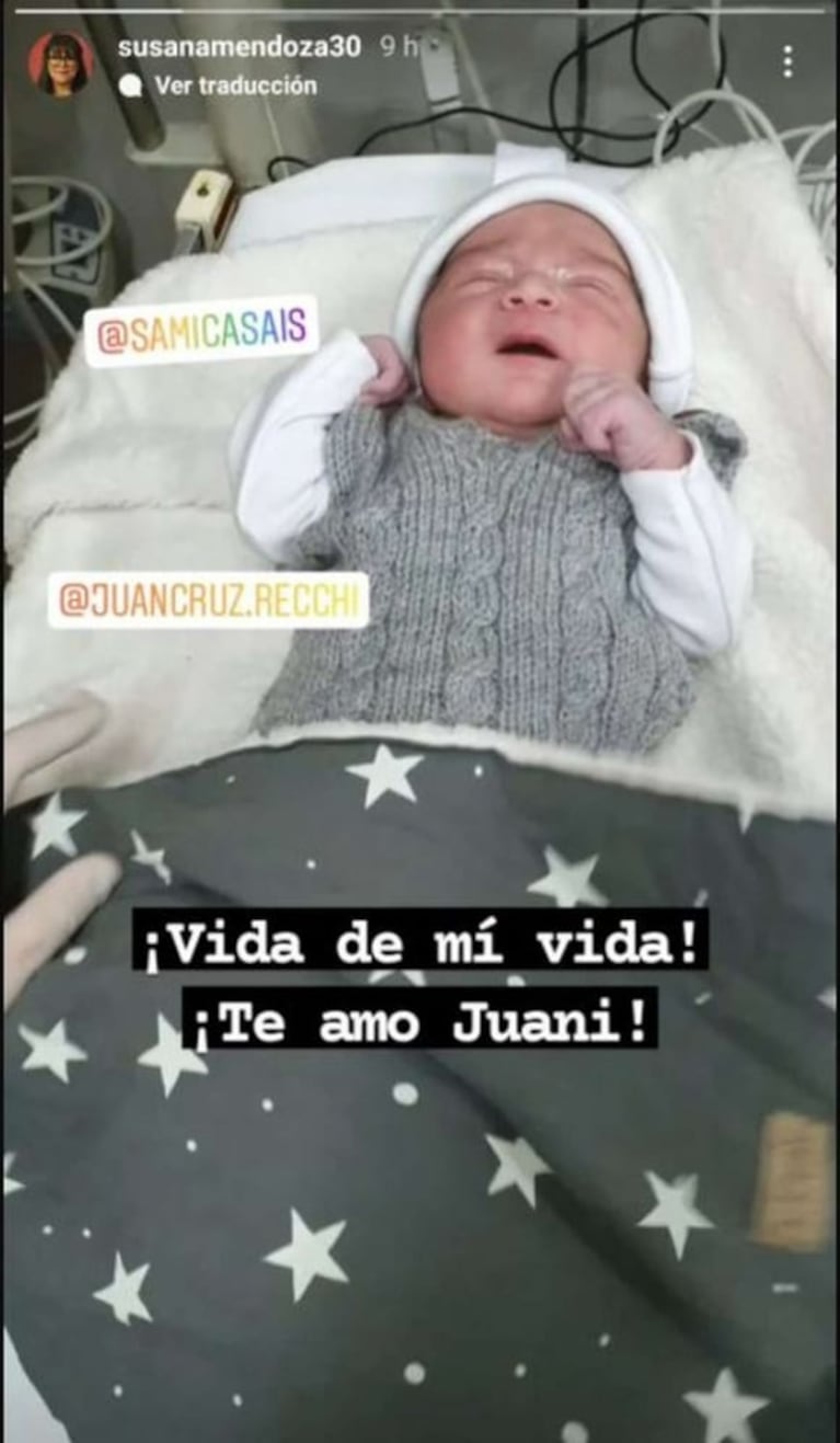 Samanta Casais, exparticipante de Bake Off Argentina, dio a luz a su bebé: la primera foto de Juan Ignacio