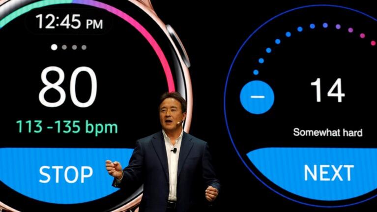 Samsung escala a la tercera posición en el mercado de 'smartwatch', en el que Apple sigue líder. Foto: Reuter
