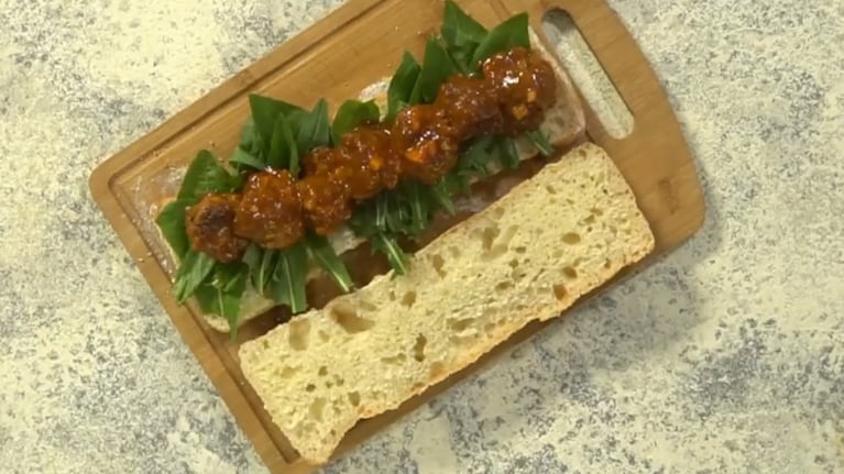 Sándwich de albóndigas. Foto: Cucinare.TV.