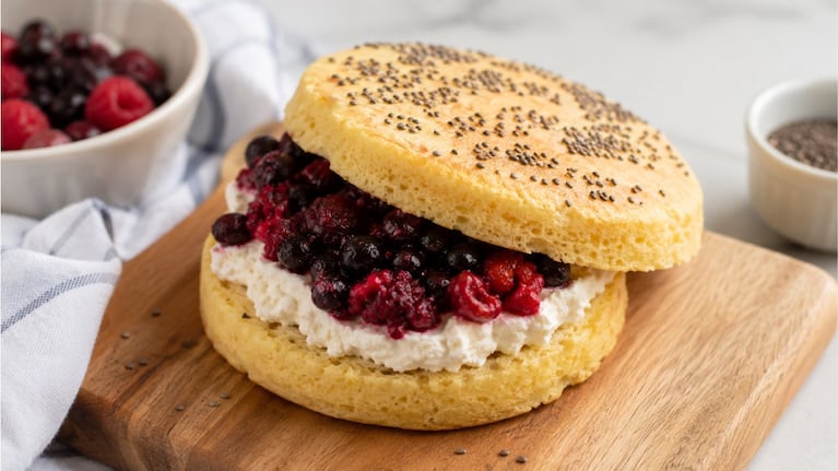 Sándwich sin harina y alto en proteínas: la receta de Paula Pareto que se hace en sólo 5 minutos. Foto: IA