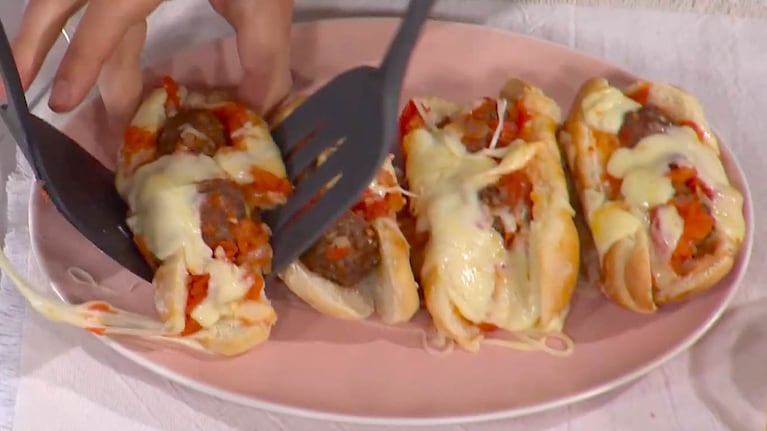 Sándwiches de albóndigas. Foto: Cucinare TV