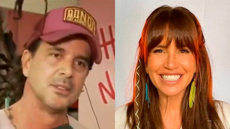 Santiago Almeyda y Florencia Peña (Fotos: captura América y Instagram @flor_de_p)