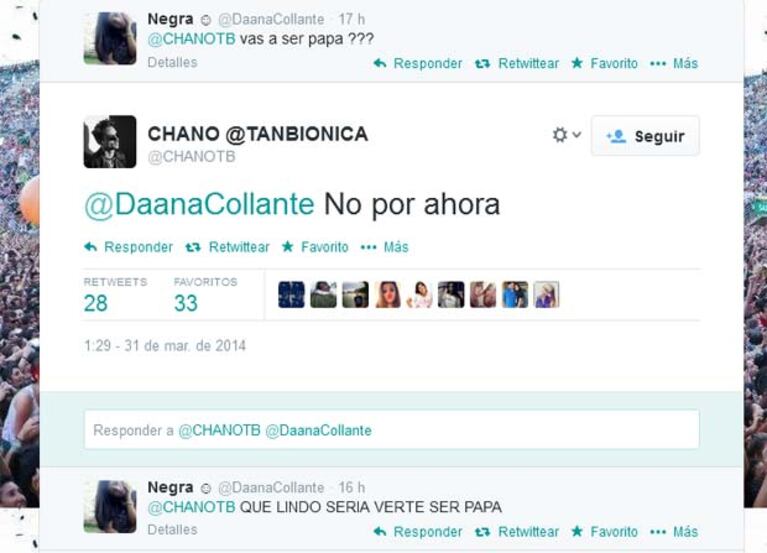 Santiago "Chano" Moreno Charpentier y Celeste Cid negaron estar esperando un hijo. (Foto: @chanotb)