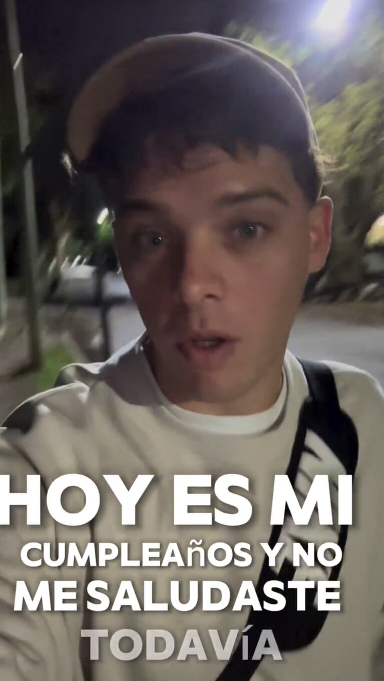 Santiago cumplió 32 años y les hizo a sus seguidores de Instagram un pedido muy especial.