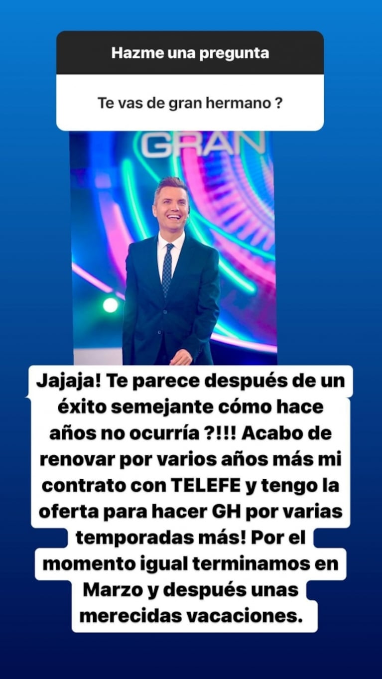 ¿Santiago del Moro deja Gran Hermano? Fuerte respuesta del animador sobre la versión