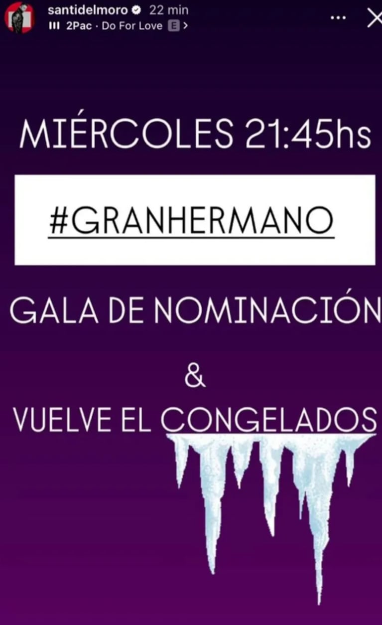 Santiago del Moro hizo un anuncio en relación con Gran Hermano. Foto: IG | santidelmoro