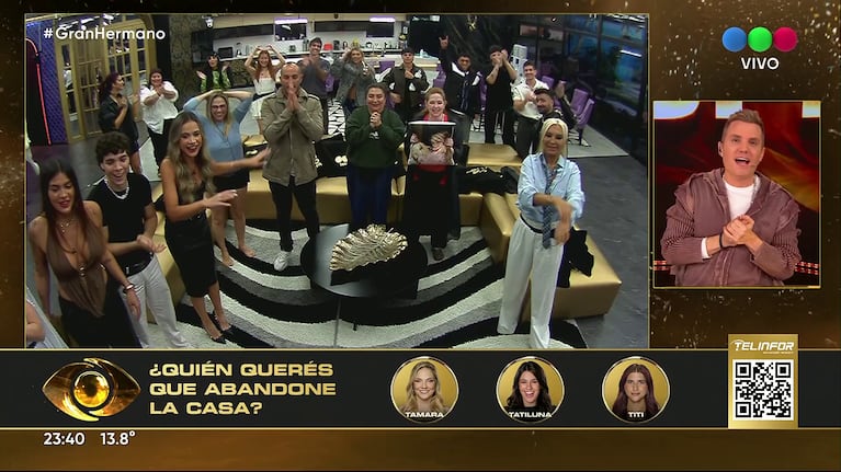 Santiago del Moro tuvo un gesto solidario con los participantes de Gran Hermano (Foto: captura de Telefé).