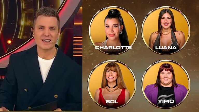 Santiago del Moro y las nominadas de Gran Hermano del 9 de septiembre de 2026 (Foto: capturas Telefe)