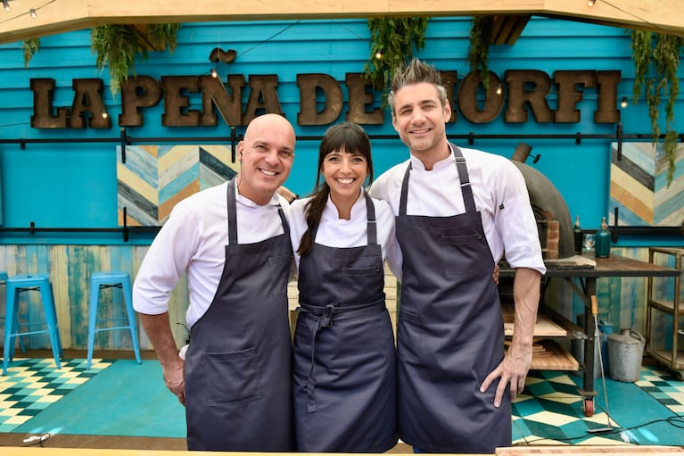 Santiago Giorgini, Felicitas Pizarro y Rodrigo Cascón.