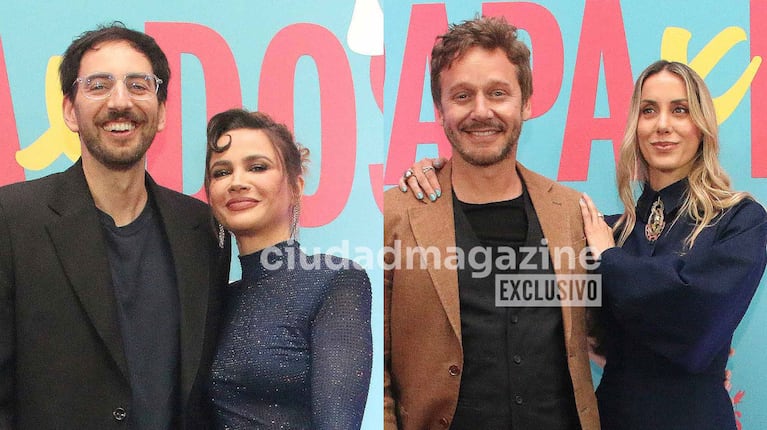 Santiago Korovsky, Celeste Cid, Benjamín Vicuña y Anita Espasandin. (Foto: Movilpress)