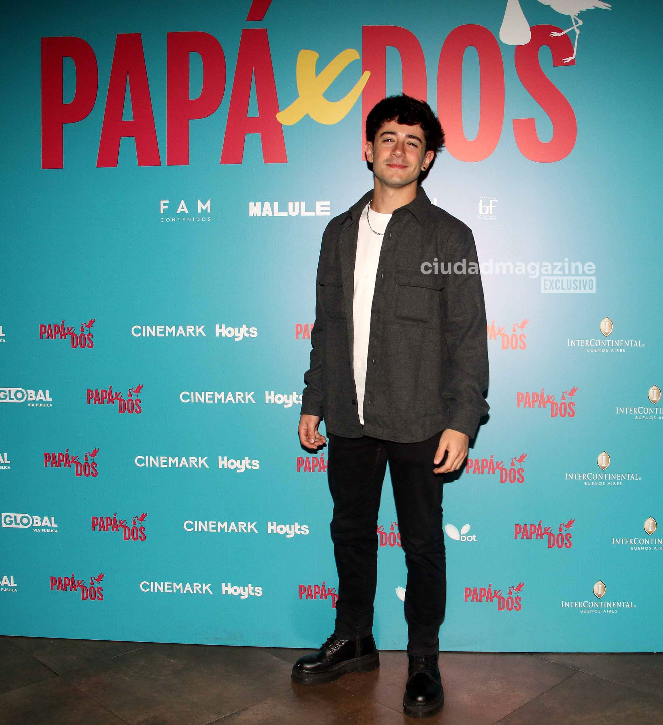 Santiago Korovsky y Celeste Cid en la avant premier de Papá x dos. (Foto: @Movilpress)