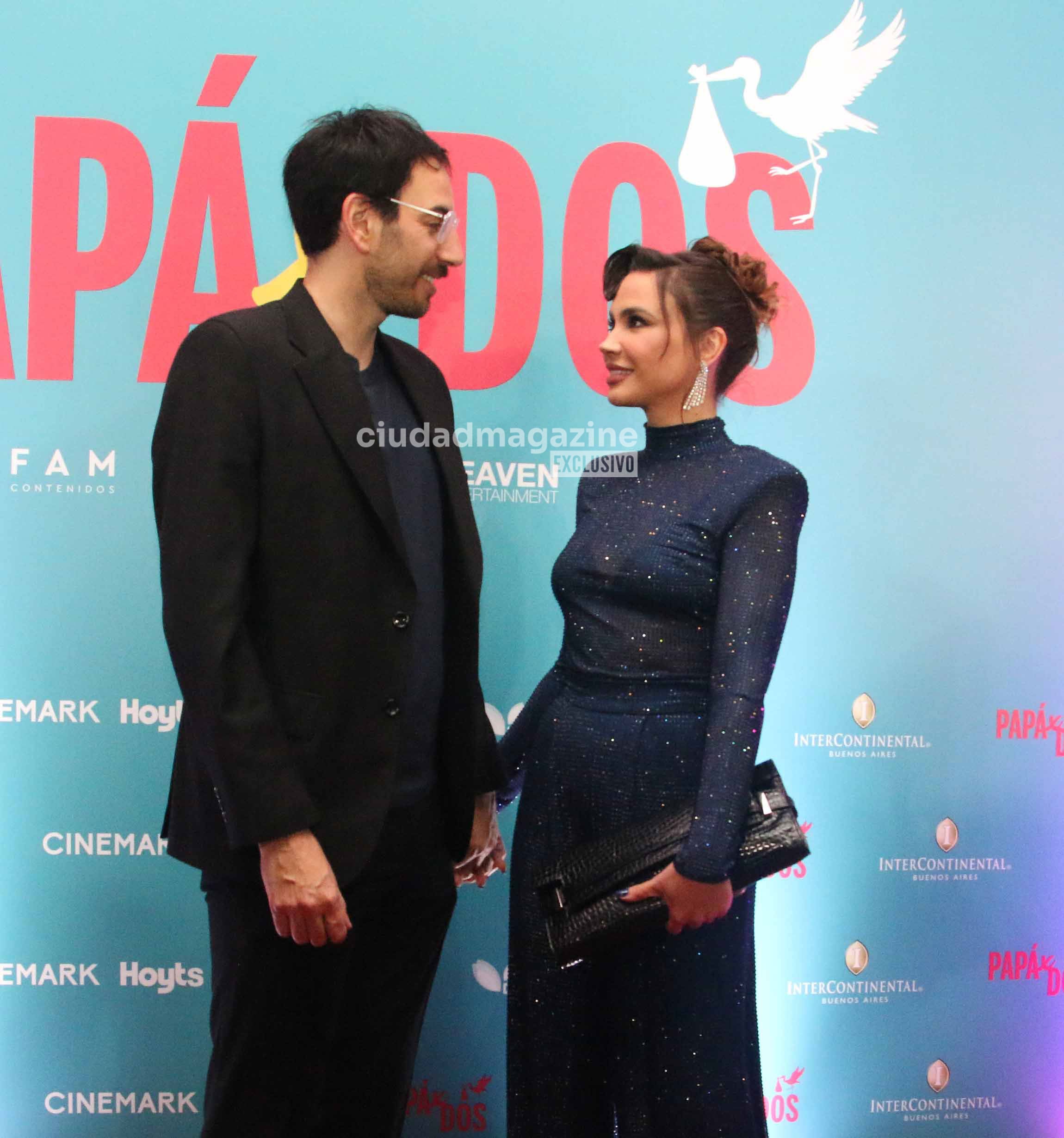 Santiago Korovsky y Celeste Cid en la avant premier de Papá x dos. (Foto: @Movilpress)
