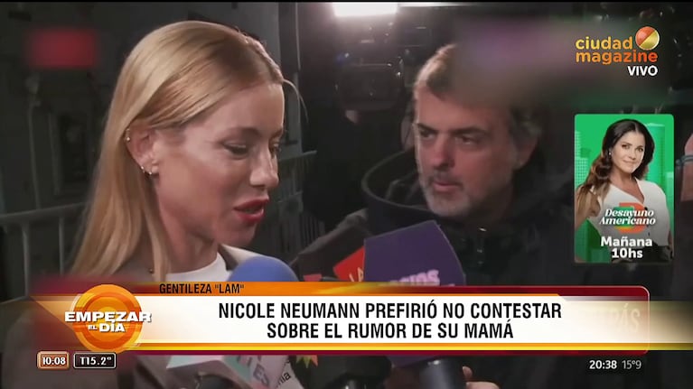 Santiago Sposato y Nicole Neumann.