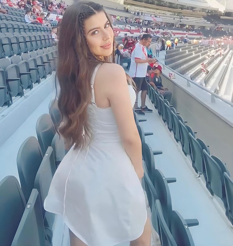 Sara Duque en el Estadio de River Plate (Instagram)